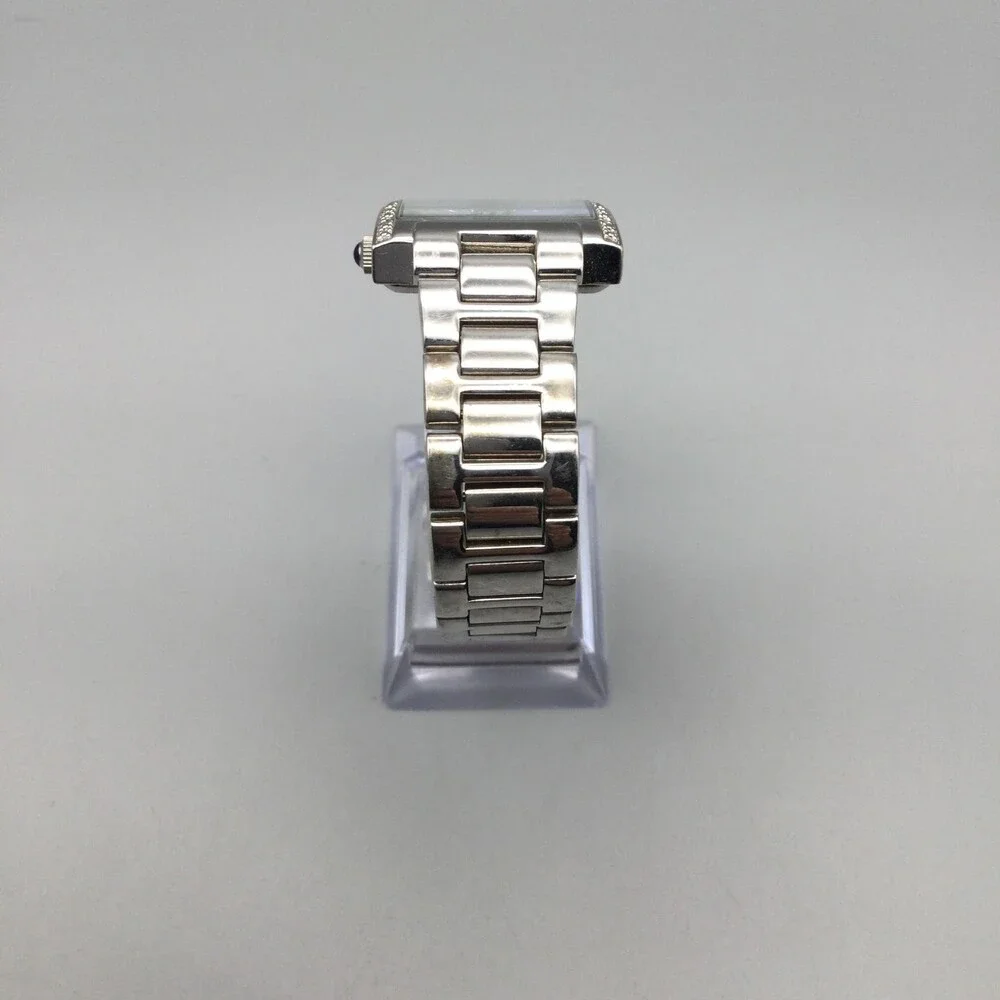 Anne Klein 10/3971 Womens Watch 27mm MOP Dial Diamond Bezel New Battery 6.75